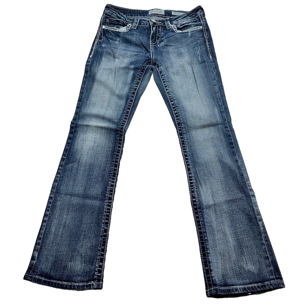 Daytrip Women's Virtual Bootcut Medium Washed Blue Denim Jeans 5-Pocket 28R